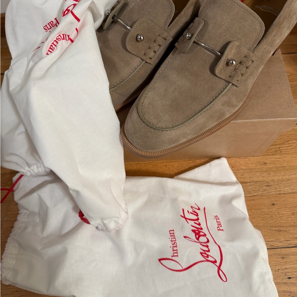 Men's Christian Louboutin Suede Loafers - Picture 3 of 4